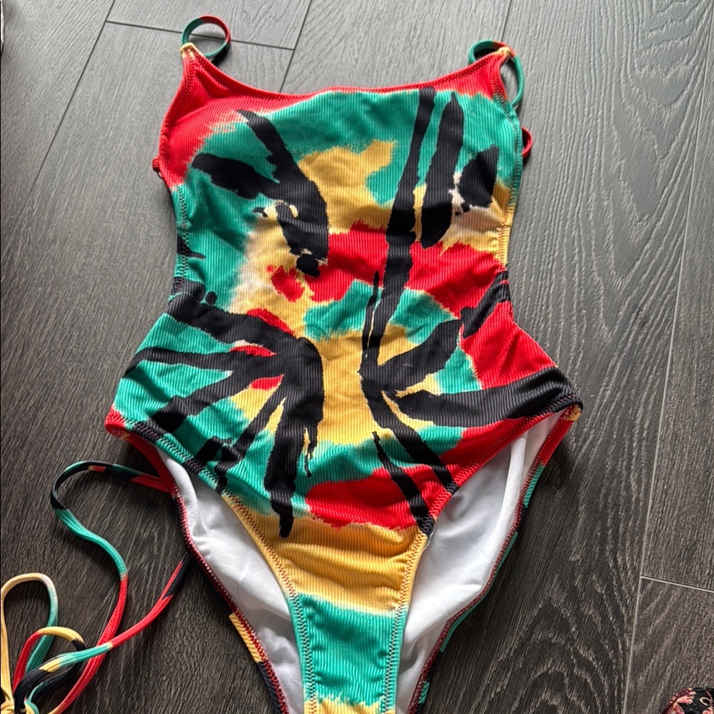 Colorful One Piece Swimsuit